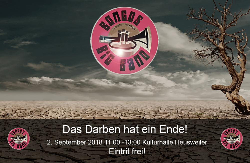 Bongos Bigband: 2. September 2018 ,Konzert in der Kulturhalle Heusweiler